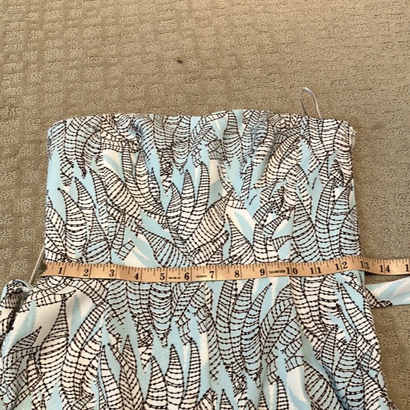 Just listed💙 strapless jumpsuit with side zip and wide legged cropped pant - Picture 15 of 16